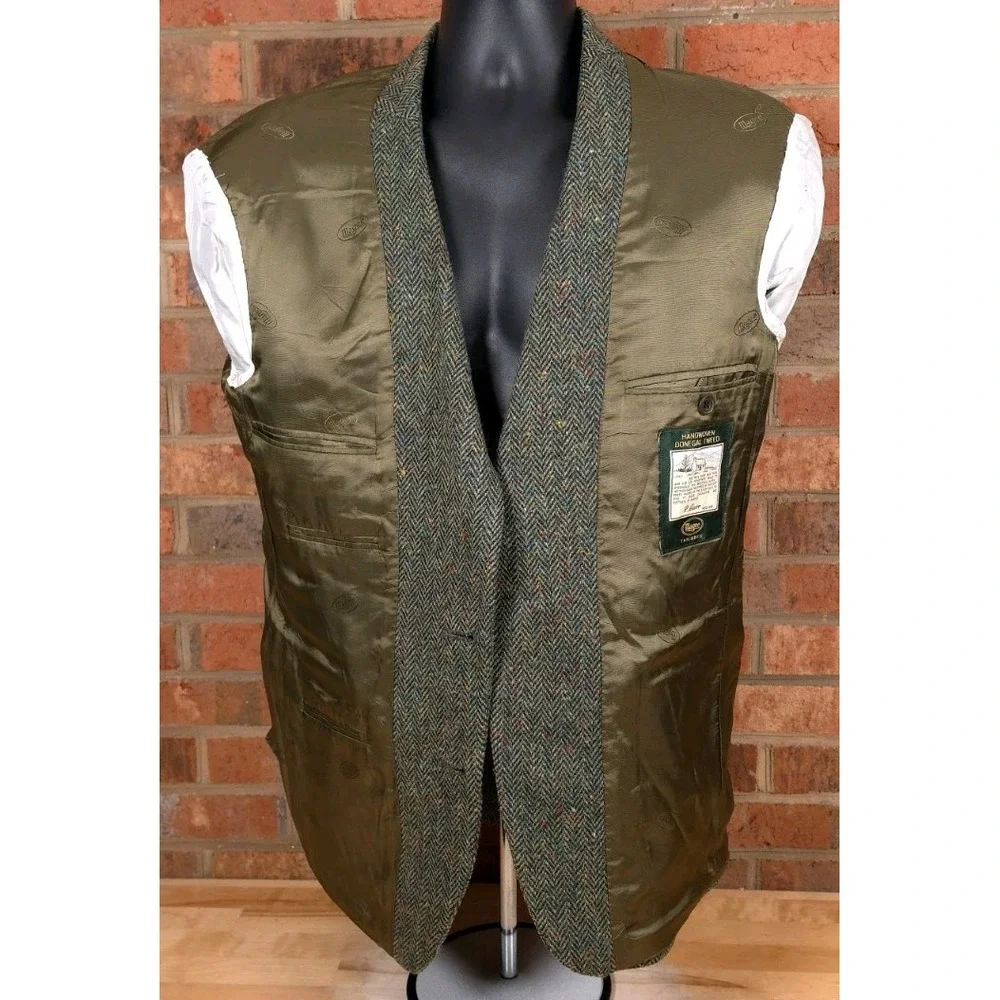 Magee 40R Handwoven Donegal Tweed Blazer Pure Wool Viscose Irish Jacket